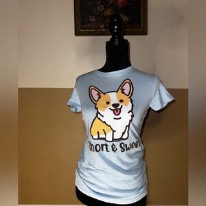 Hot Topic Blue Corgi Tee